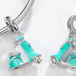 Charm colgante Motoneta Aqua
