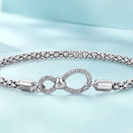 Brazalete con hebilla de amor infinito