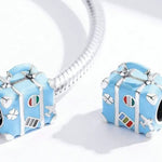 Charm fijo Maleta de viaje Azul
