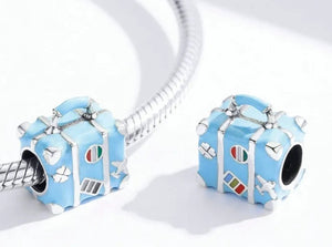 Charm fijo Maleta de viaje Azul
