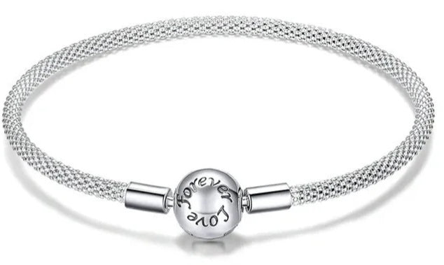 Brazalete de serpiente calado Love forever