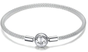 Brazalete de serpiente calado Love forever