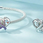 Charm fijo corazón con moño fuerza y fé
