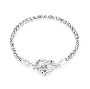 Brazalete con hebilla de corazón