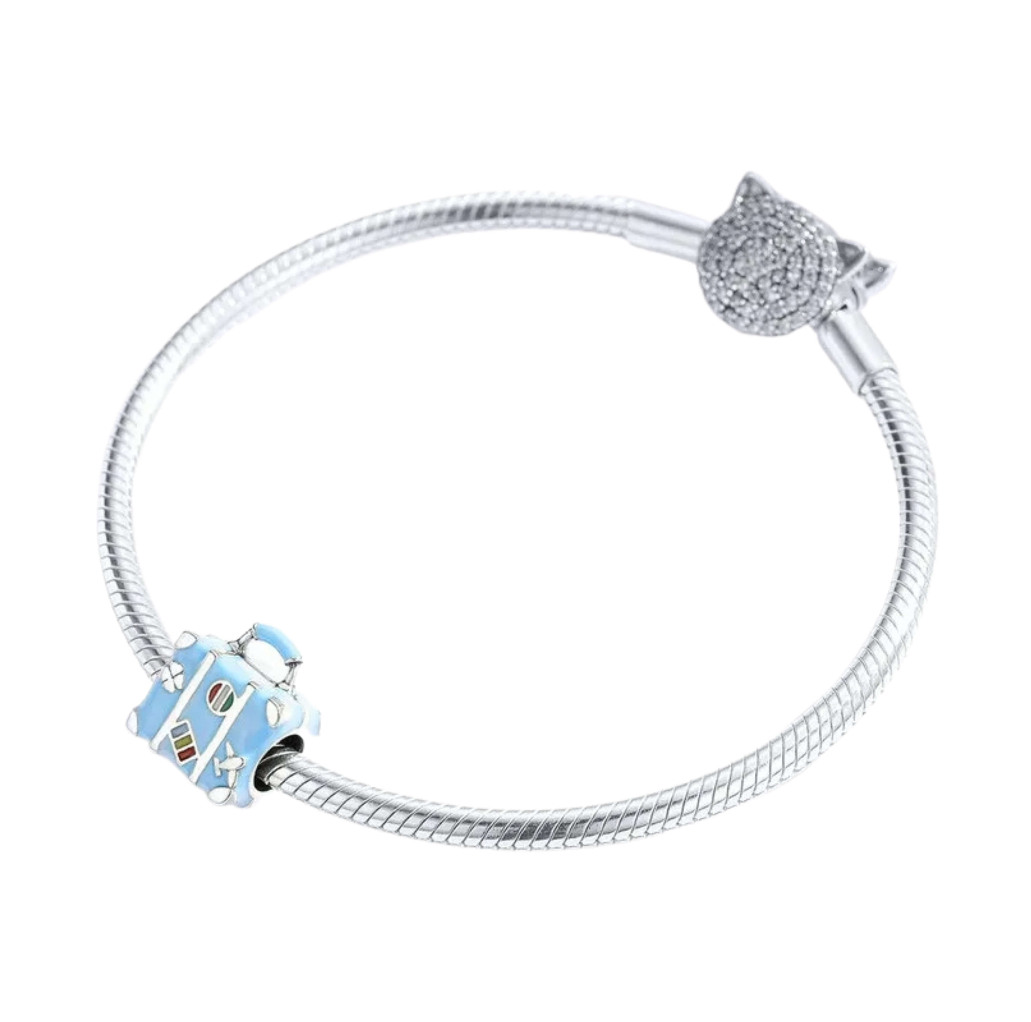 Charm fijo Maleta de viaje Azul