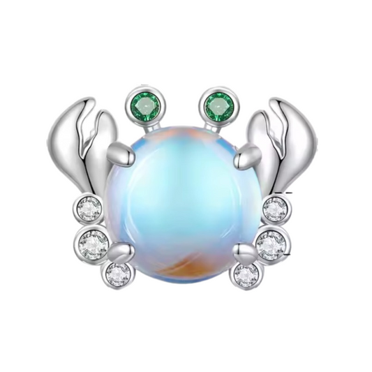 Charm de cangrejito brillante