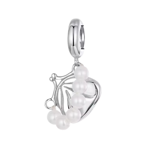 Charm colgante monedero fashion con perlas