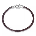 Brazalete de cuero café