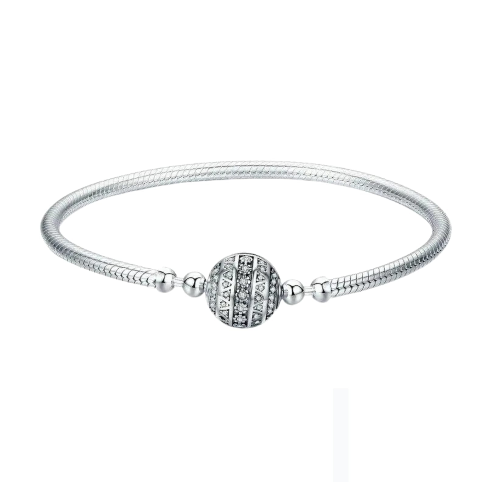 Brazalete de serpiente cierre de esfera