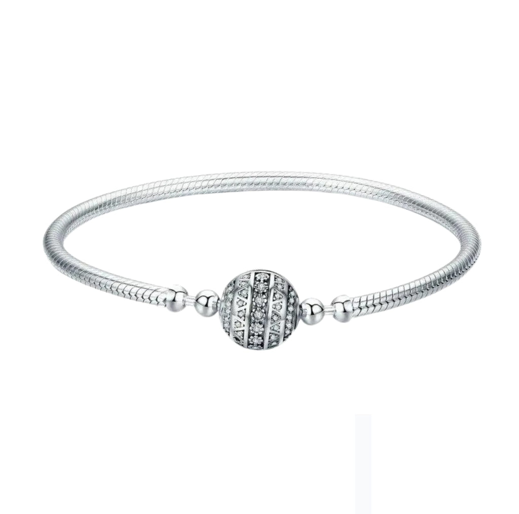 Brazalete de serpiente cierre de esfera