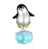 Charm fijo pinguino sobre hielo