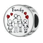 Charm fijo Familia de cuatro