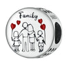 Charm fijo Familia de cuatro