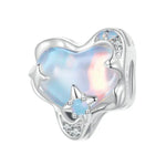 Charm fijo Hermoso Corazón de Hielo tornasol