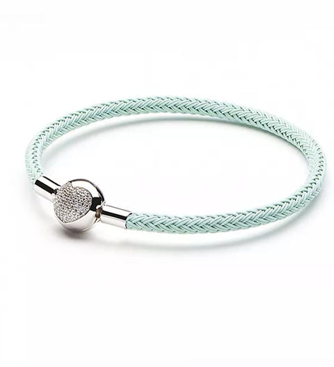 Pulsera de alambre tejido Aqua