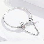 Brazalete serpiente candado corazón zirconias y llave